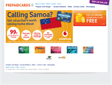 Tablet Screenshot of prepaidcards.co.nz